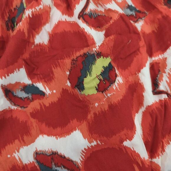 Elle Women's Medium Red Orange Spaghetti Strap Maxi Dress Gown Sundress - Picture 8 of 8